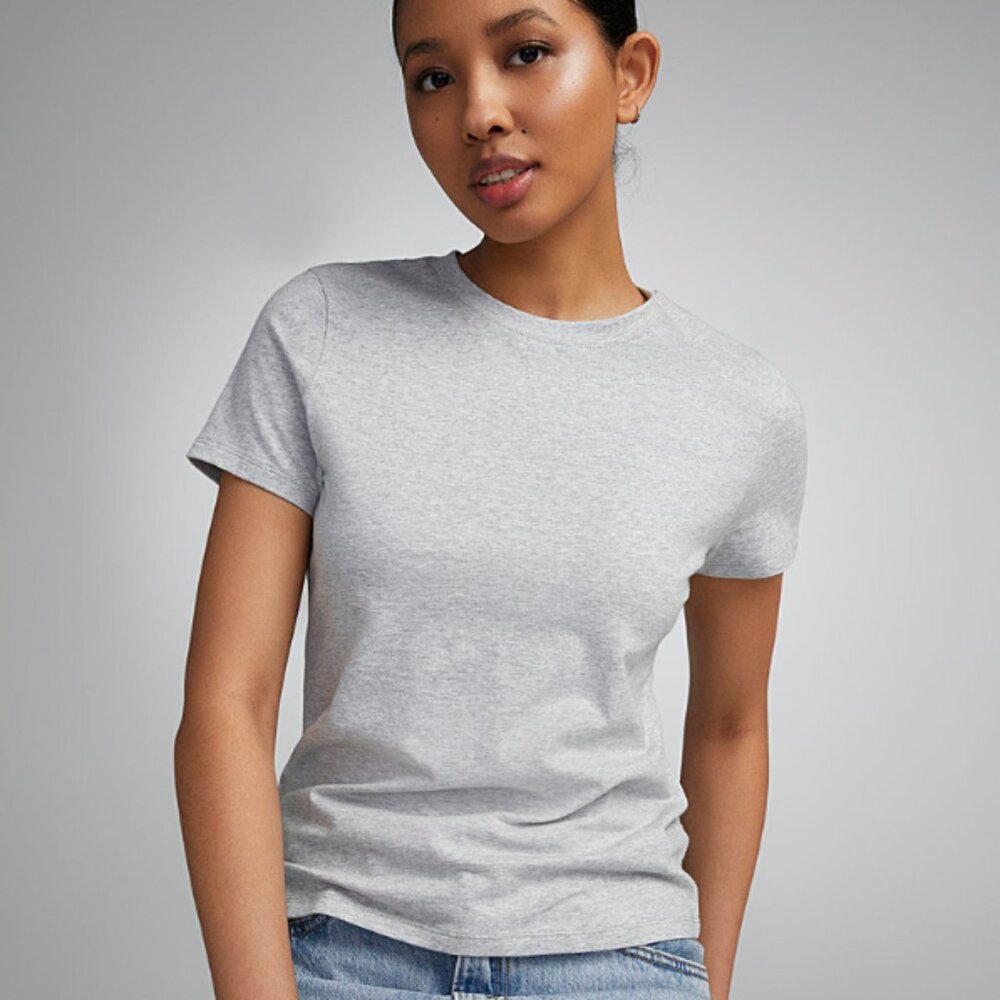 Simons Twik Gray Short Sleeves T-Shirt Tee Top